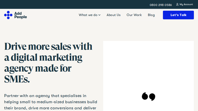 Add People | The Digital Marketing Agency Built For SME's
