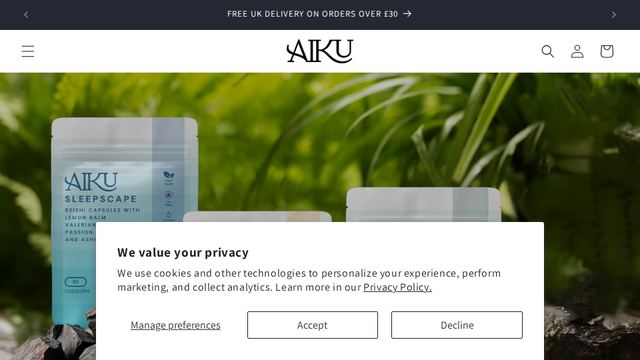 Aiku Labs – Plant-Powered Sleep, Focus & Wellness Supplements