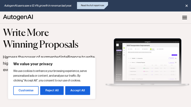AutogenAI | AI Proposal Writing Solutions for Businesses