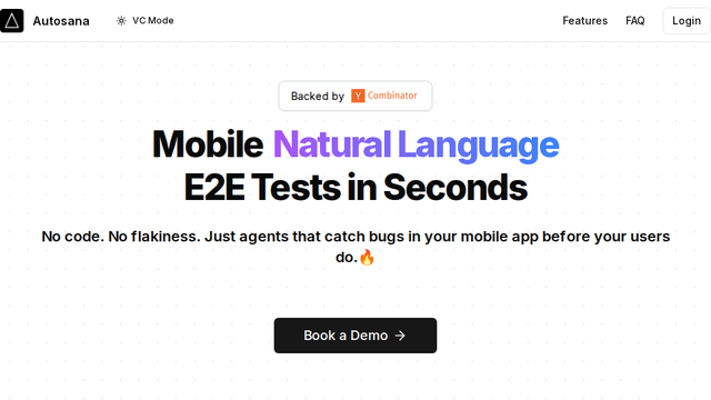 Autosana - QA Agent for Mobile Apps | Create E2E Tests in Seconds