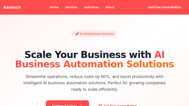 AI-Powered Business Automation for SMBs by Azotech