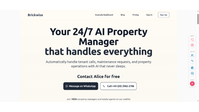 Brickwise AI – 24/7 AI Property Manager for Landlords