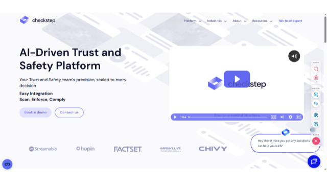AI Content Moderation Services Tool Platform - Checkstep