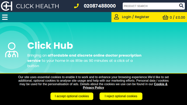 Click Health | Late Night Pharmacy | 60 Minutes Delivery