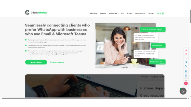 Connecting clients on messaging apps with your relationship teams.