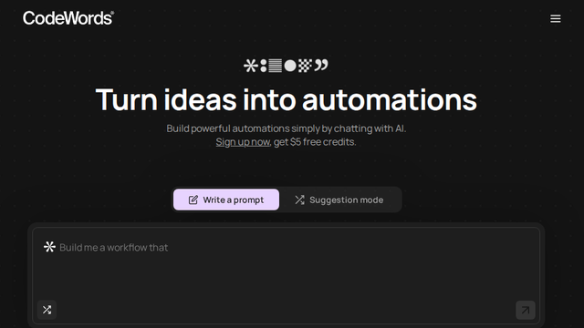 CodeWords: Automate Your Ideas Through Chat