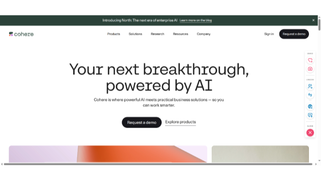 Enterprise AI: Private, Secure, Customizable | Cohere