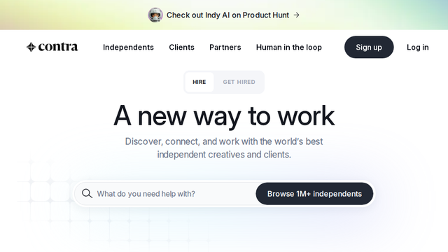 Contra - The commission-free freelance network | Contra