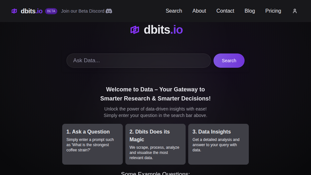 Dbits - Data Analysis and Insights Platform