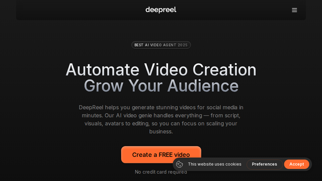 DeepReel | AI Video Creation Platform