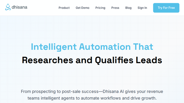 Dhisana AI | Intelligent Automation for Revenue Teams