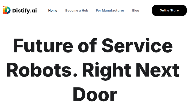 Home | Future of Service Robots. Right Next Door | Distify.ai