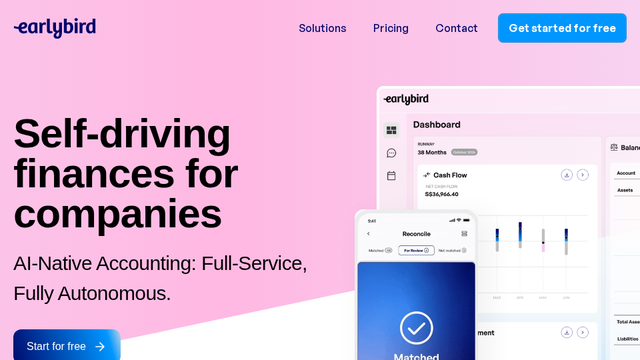 Earlybird AI | Self Driving Finances