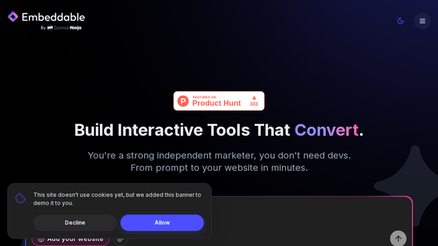 Embeddable - Build Interactive Tools That Convert.