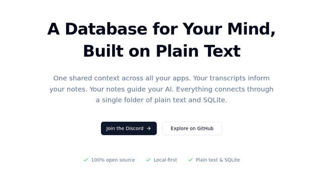 Epicenter: A Database for Your Mind