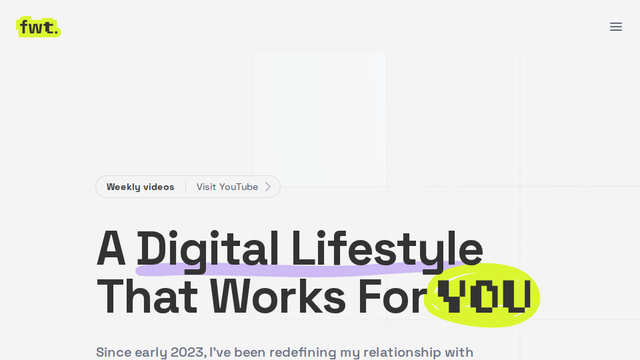 A Digital Lifestyle That Works For You #freewithtech