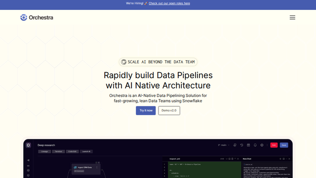 Orchestra | Unified Control Plane for Data + Orchestration