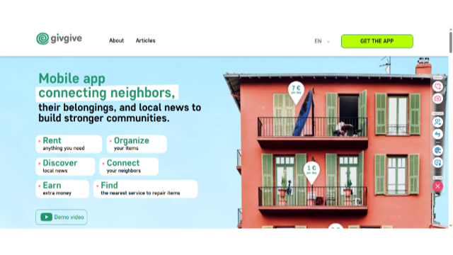 Givgive - share items communicating with your neighbors