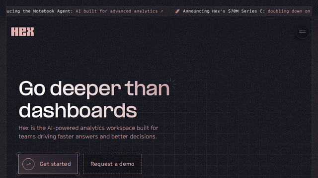 Go deeper than dashboards | Hex