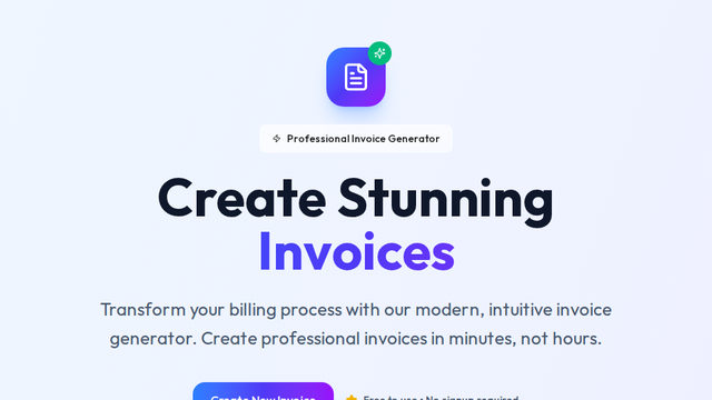 Invoice Wizard - Free Online Invoice Generator & Maker