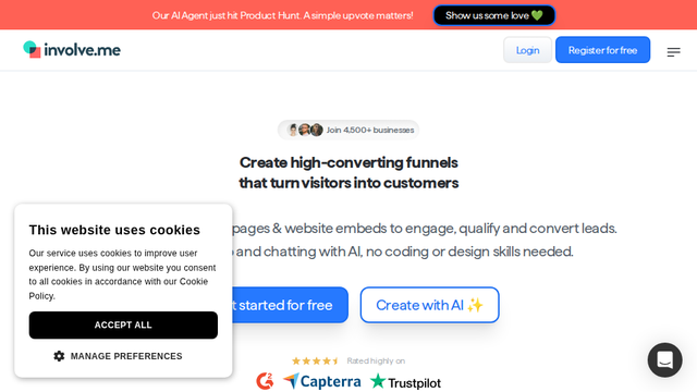 involve.me | Create high-converting sales & marketing funnels