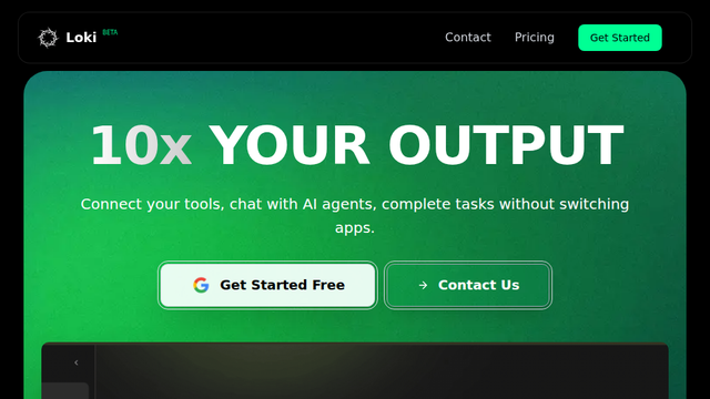 Loki - AI-Powered Productivity Platform | Connect All Your Tools