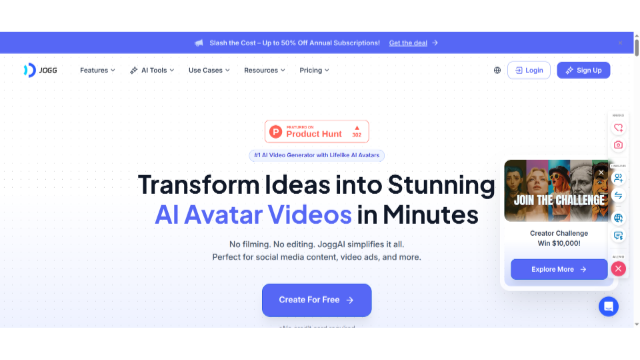 JoggAI - AI Video Generator with Lifelike AI Avatars