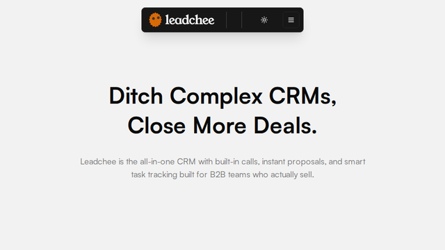 Leadchee - Smarter CRM for Startups