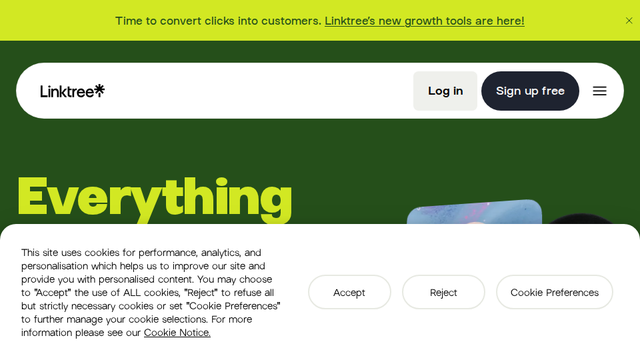 Link in bio tool: Everything you are, in one simple link | Linktree