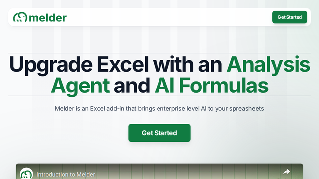 Melder | AI for Excel