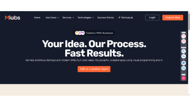 Million Labs - Launch your bold ideas at Startup speed with NoCode!
