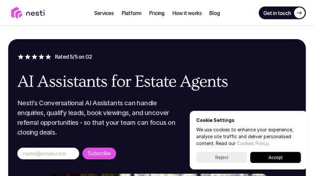 Nesti | AI Assistants for Estate Agents