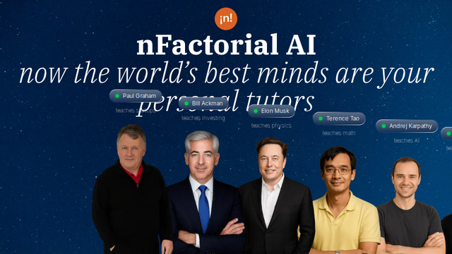 nFactorial AI | Zoom calls with world's best minds as your personal tutors