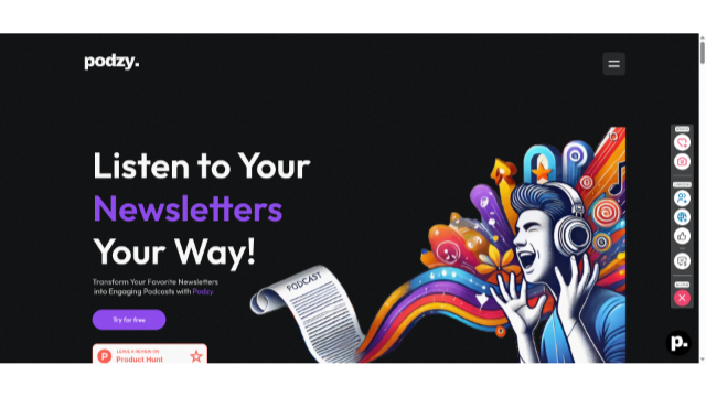 Podzy | Free AI Newsletter to Podcast