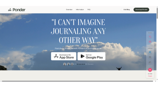Ponder | Your AI-Guided Journal for Clarity