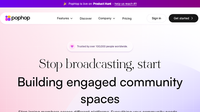 PopHop – A Community Platform That Helps Everyone Monetize