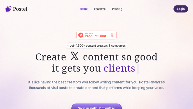 Postel: Best X (Twitter) Tool for creators and businesses