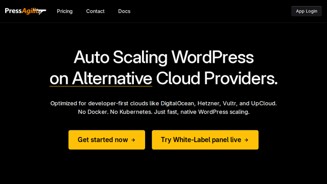 PressAgility – Auto Scaling WordPress on Alternative Cloud Providers.