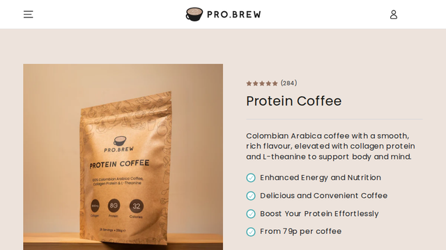 Pro.Brew Protein Coffee - 350g 28 Serving Pouch – Pro Brew