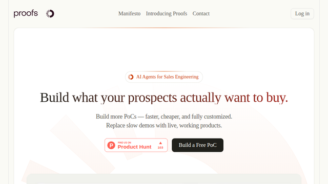 Proofs.io: AI Agents for your tech stack