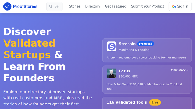 Founder Validation Stories