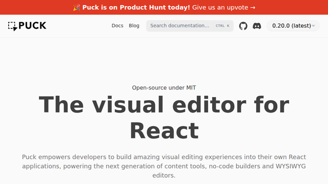 Puck - The open-source visual editor for React