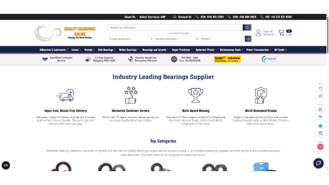 Quality Bearings Online - Deep Groove, Tapers, Precision