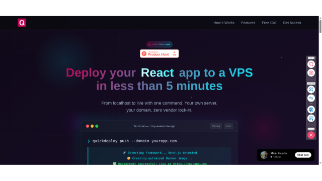 QuickDeploy - Ship Your Web App in Minutes