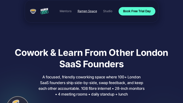 Ramen Space: The Ultimate Coworking Hub for SaaS Founders