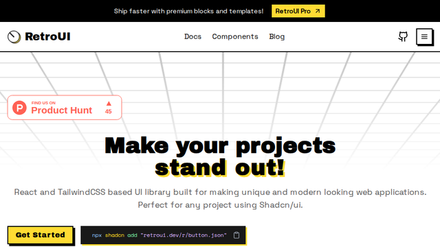 Retro Styled React UI Library | Retro UI