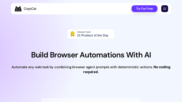 CopyCat - Build Browser Automations