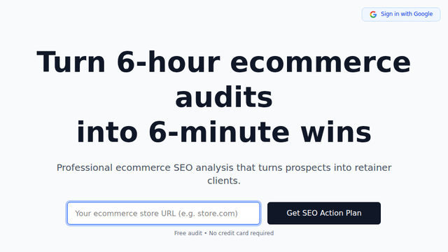 Ecommerce SEO Audit - Get Your Custom SEO Action Plan
