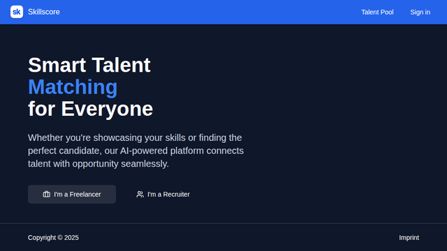 Skillscore - AI-Powered CV Builder & Skill Analytics Platform