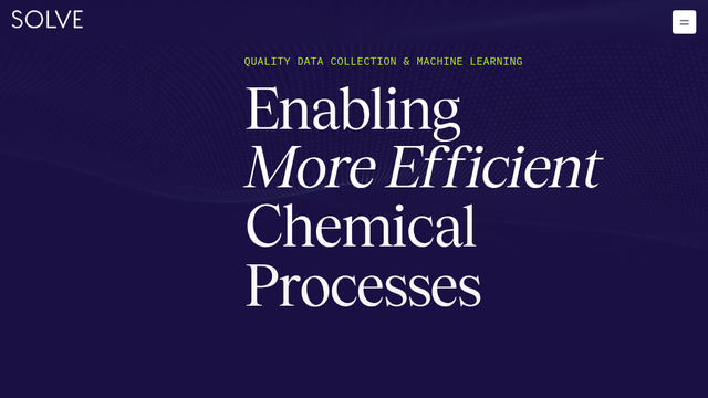 SOLVE Chemistry | Enabling More Efficient Chemical Processes
